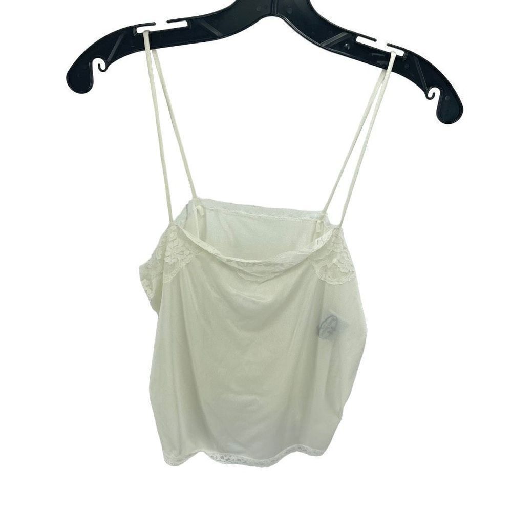 Private Treasures By Avon Womens Slip Top Cami Chemise White Size Medium (10-12)